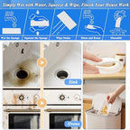 Magic Sponge Eraser Sheets, 96Pcs All-Purpose White Melamine Sponge Cleaner Convex Point Sheet, Thin Disposable Magic Cleaning Pads Wipes for Furniture Kitchenware, Hard-to-Reach Places, Shoe - Image 4