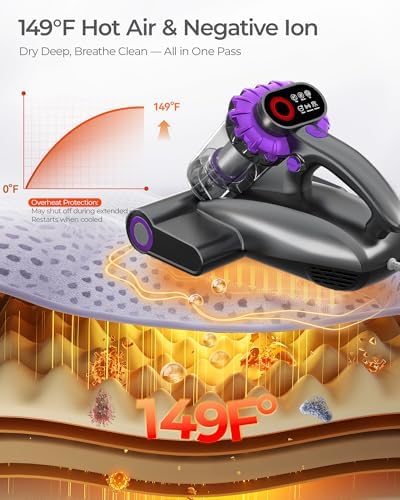 Mayking Pro Mattress Vacuum Cleaner with Dust Detection, Model MV03 - Image 5