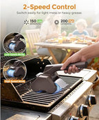 Electric Grill Brush for Outdoor Grill, Dual Roller BBQ Grill Cleaner - Image 3