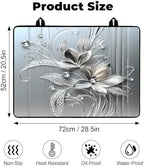 Heat-resistant Stove Top Cover - 28.5" X 20.5" Cooktop Protector Covers, Scratch-resistant Washable Pad Kitchen Countertop Mat (White, 28.5" x 20.5") - Image 2