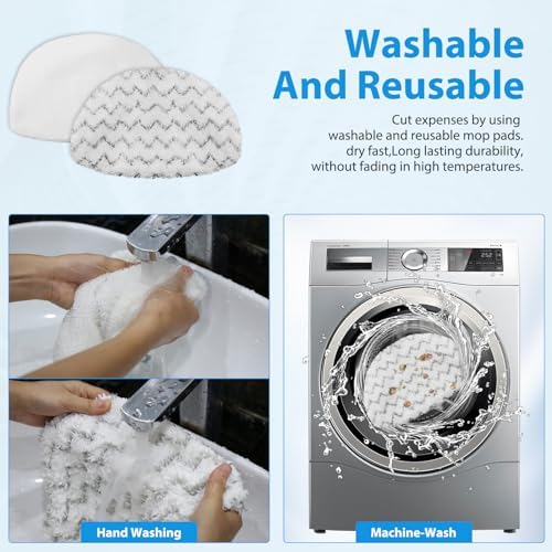 10 Pack Steam Mop Replacement Pads for Bissell Powerfresh Steam Mop 1940 - Image 4