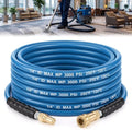 1/4"x50' Blue Carpet Cleaning Solution Hose with Quick Connector by Innconee