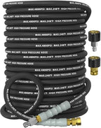 3/8" ID 4800PSI Pressure Washer Hose 150FT, Steel Wire Braided Hose by Unknown