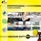Premium Drill Brush Professional– 2in1 for Drill & Angle Grinder Medium-Soft 6 in Yellow | Scratch-Free Cleaning Brush for Tile, Grout, Bathtub, Shower, Fibreglass and Ceramic Surfaces - Image 5
