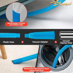 BLuesea Dryer Vent Cleaner Kit, 15-Piece Ultimate Dryer Cleaning Kit Include 50 Feet Dryer Vent Brush, Upgrade Noiseless Dryer Lint Vacuum Attachment, Lint Trap Brush, Vacuum & Dryer Adapters - Image 4