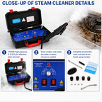 1700W High Pressure Steam Cleaner, Three Cleaning Modes for Home - Image 4