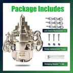 3/8 NPT Sewer Jetter Rotating Nozzle - Cutting Roots, for 2900 psi, 40L/Min (10.57GPM) Pressure Washers, Stainless Steel Drain Cleaning Tool, for Household sewers, Commercial Pipelines - Image 6
