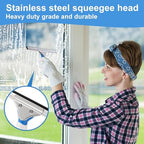 Mitclear Window Cleaning Kit 10IN Squeegee & Scrubber for Shower Glass Car - Image 6