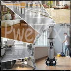 17" Commercial Tiles Floor Scrubber Machine, 43cm Double Brush Walk,Battery Powered Walk Behind Automatic Floor Scrubber Machine, for Home, Office & Bathroom Gray - Image 6