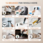 Steam Cleaner, Electric Spin Scrubber Portable Steamer for Cleaning - Image 3