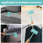 Window Screen Cleaner & Track Cleaning Kit – Mesh Screen Cleaning Brush + 3 Groove Brushes & 6 Replacement Cleaning Cloths – 14.8″ Detachable Long-Reach Handle, Wet & Dry Dual-Use - Image 4