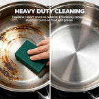 Bulk Heavy Duty Scouring Pads with Emery, 6" x 4" Large Green Scrub Pads for Kitchen Cleaning, Durable Polyester Abrasive Dish Scrubber for Pot, Pan, Grill and Stove,(80Count) - Image 3