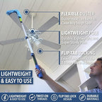 EVERSPROUT Ceiling Fan Duster with 3 Foot Pole, Bendable Microfiber Cleaner - Image 5