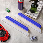 2 Pack 14 Inch Car Drying Squeegee Blue Silicone Window Blade - Image 3