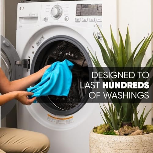 Longmann Microfiber Glass Cleaning Cloths | Streak Free Windows & Mirrors | Lint Free Towels | Car Windows Wipes | Polishing Rags | Machine Wash- 8 Pack (Green 2 Pack, Blue 6 Pack) - Image 7