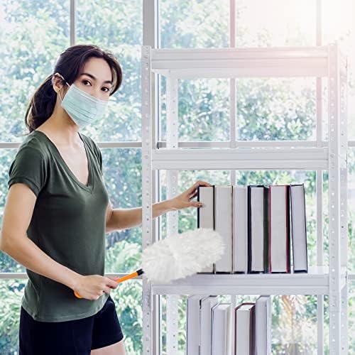 Vesici 150 Pcs Duster Refills Compatible with Swiffer Dusters Bulk Disposable Replacement Thickened with 1 Handle Heavy Duty for Cleaning, Office (White) - Image 6