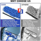 Wontolf 4-in-1 Window Squeegee, 79'' Window Cleaner Tool with Extension Pole, Window Cleaning Kit with Storage Bag, Rotatable Window Washing Kit Equipment for Home, Outdoor High Windows, Glass, Shower - Image 6