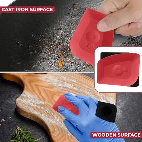 316L Chainmail Scrubber Cleaner Kit - Skillet Cleaner with Long Grip Handle - Image 5