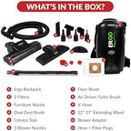 Atrix Ergo Backpack Canister Vacuum, Portable Cleaner with Attachments for Professional and Residential Use, VACBP1 Standard Bundle - Image 4