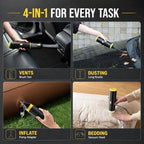 CROS Handheld Car Vacuum Portable Cordless 3 Suction Modes, 16000Pa 4-in-1 Mini Vacuum with Interchangeable Accessories for Car, Small Jobs, Keyboard and Office - Image 3