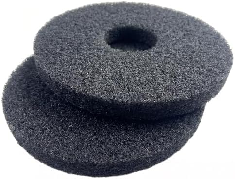 13" Heavy Duty Floor Maintenance Scrub Pads 2 Pack, Black Stripping Pads for Floor Buffer Polisher, Wet Stripping Deep Cleaning for Tile Concrete Vinyl Hardwood Floors by Unknown