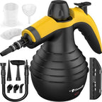 Pressurized Handheld Steam Cleaner with 10pcs Accessories & Safety Lock, Multi-Purpose & Powerful Home Use Steamer for Cleaning, Car, Bathroom, Shower, Upholstery, Grout, Window by SIMPLIFYYOUSTEAMCLENING