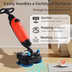 Commercial Floor Washer, Electric Walk Behind Scrubber, 17” Cleaning Width, Floor Cleaner for Kitchens, Schools, Supermarkets, Hotels, and Factories - Image 3