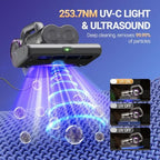 FEPPO Mattress Vacuum Cleaner, 16Kpa Bed Vacuum with 253.7nm UV-C Light - Image 3