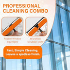 14" Extra-Wide Window Squeegee with 5-20FT Extension Pole - Image 5