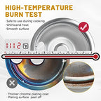 4 Pack Chrome Drip Pans, Compatible with Whirpool Kenmore Frigirate Stove Top Drip Bowls. Include 2 Pcs 6'' Range Replacement Drip Pans and 2 Pcs 8 '' Cooktop Drip Pans - Image 4