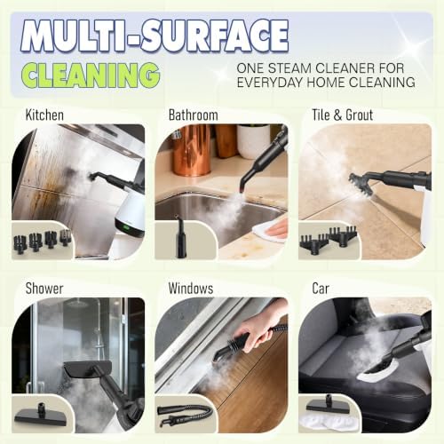 Handheld Steam Cleaner, Steamer for Cleaning with 13 Accessories - Image 3