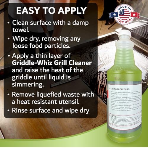 4-Pack Flat Top Griddle Cleaning Kit, 128oz Liquid, Grill Scraper, Scrubber - Image 5