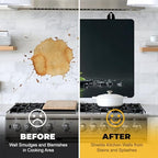 NYZE Stove Top Cover for Electric/Glass Stove, Flat Top Cooktop Protector, Electric Cooktop Cover, Extra Counter Space for Kitchen (White Orchid Stacked Stones) - Image 6