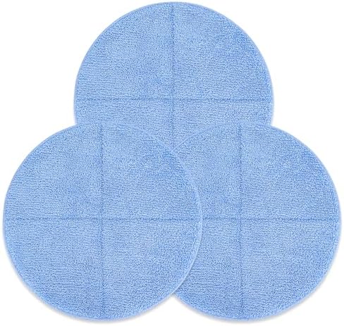 Commercial 17 Inch Microfiber Carpet Bonnet Floor Machines Pads Compatible with Floor Machine: 3 Packs Microfiber Carpet Bonnet Floor Buffer Pads by BeiLan