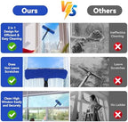 Window Squeegee Tool with Extension Pole: 20+ Feet Microfiber Scrubber Window Cleaning Kit for Rv Truck Bus Car Windshield - 3 to 14 Ft Spliceable Extendable Long Duster for High Outside Solar Panel - Image 6