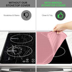 KindGa Stove Cover - Stove Top Covers for Electric Stove 28 x 20 Inch Pink - Image 4