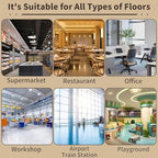 Commercial Floor Washer, Electric Walk Behind Scrubber, 17” Cleaning Width, Floor Cleaner for Kitchens, Schools, Supermarkets, Hotels, and Factories - Image 7
