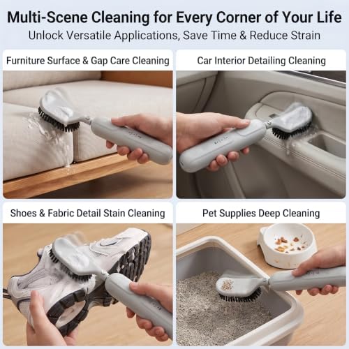 Reciprocating Electric Scrubber for Tile & Grout, Scrub Brush for Cleaning - Image 4