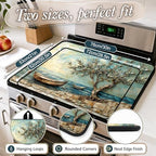 Stove Top Cover,28.5"L x 20.9"W,Heat Resistant Cooktop Protector Mat - Image 2