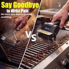 Electric BBQ Grill Brush, Cordless Grill Cleaner, Black - Image 3