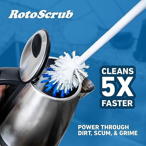 RotoScrub Bottle Brush - Drill Accessory - Clean Water Bottles, Coffee Mugs, Cups, Pots, Glasses, Jars, Blenders & Pitchers - Image 2