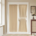 Vatge Self-Adhesive French Door Curtains - No Drill Rodless Blackout Panels for Sliding Glass Doors, 1 Panel, W36 x L72, Beige by Vatge