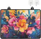 Watercolor Flowers Stove Top Cover for Electric Stoves 28x20 Inch - Image 2