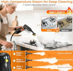 Steam Cleaner, 3-Level Handheld Steam Cleaner for Home,14PCS Accesories - Image 5