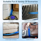 2026 Upgraded Dryer Vacuum Hose Attachment Compatible with All Vacuum Cleaner, Universal Dryer Vent Cleaner Kit, Dryer Lint Vac Attachment, Deep Cleaning Tools for Clogged Ducts & Lint Removal - Image 6