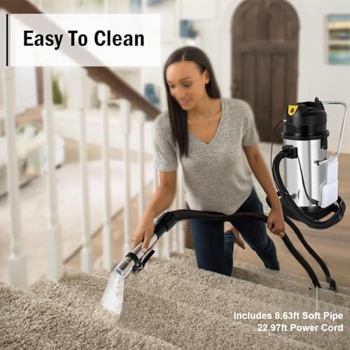 Commercial Carpet Cleaner Machine, 40L/11Gal Professional Cleaning Machine Shampooer, 1034W Industrial Carpet Cleaner, Multifunctional Floor Sofa Curtain Cleaning Extractor for Hotels Offices - Image 5