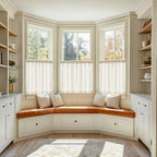 40 Inch Linen Farmhouse Kitchen Small Curtains 2 Panels Semi Sheer - Image 5