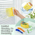 8 Pcs Window Blind Cleaner Duster Tool, 7 Fingers Blinds Cleaning Tool and 4 Pcs Air Vent Cleaner for Wood Venetian Blinds - Image 6
