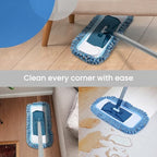 TrueYee Dust Mop for Hardwood Floors with 57" Long Handle Wet & Dry Mops for Catching Pet Hair and Dust Bunny Microfiber Dust Mops for Vinyl, Wood, Tile, Laminate Flooring - Image 2