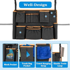 HODRANT Trash Can Caddy Bag with 13 Pockets Fit 32-55 Gallon Garbage Bin - Image 3